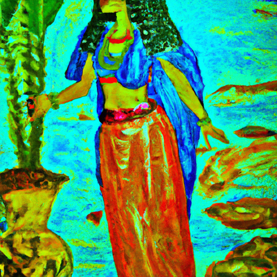Anoukis, la déesse de la cataracte du Nil et son association avec l'irrigation des terres : Les canaux et les systèmes d'irrigation égyptiens.