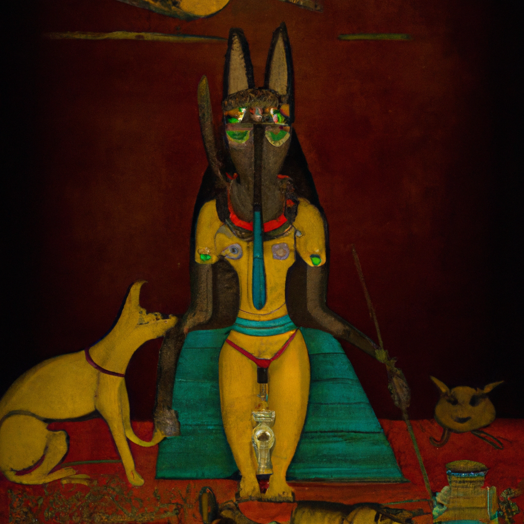 Anubis, the god of embalmers and his association with funeral rites ...