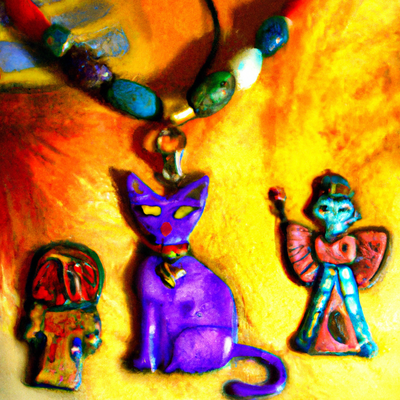 Bastet, la déesse féline et sa représentation dans les bijoux égyptiens : Les amulettes et les colliers en l'honneur de Bastet.