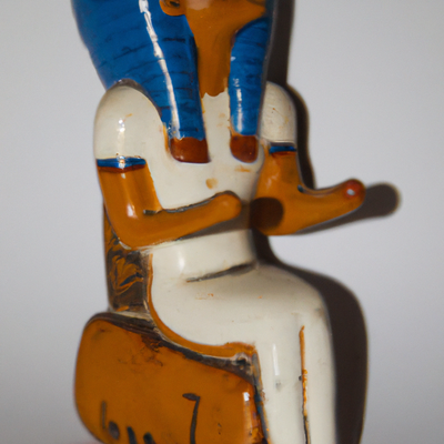 Geb, le dieu de la terre et sa représentation dans les statuettes égyptiennes : Les figurines et les représentations de Geb en tant que soutien de la terre.
