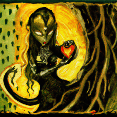 Gullveig, la sorcière brûlée : Son rôle dans la guerre des dieux et son lien avec la magie.

