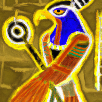 Horus, le dieu faucon et son rôle en tant que protecteur des pharaons : Son association avec le pouvoir royal.
