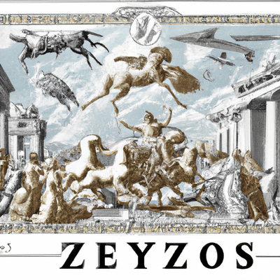L'ascension de Zeus et l'établissement de l'Olympe.