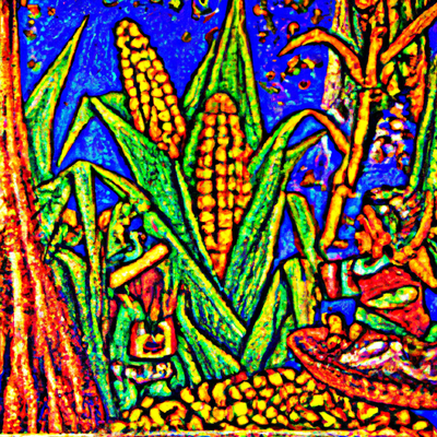 Le mythe aztèque de la naissance du maïs
