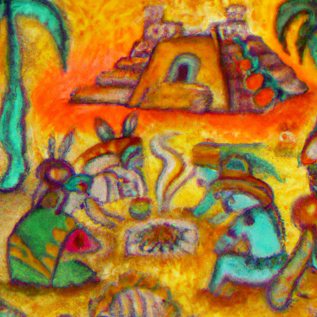 Aztec Religious Ritual Drawing Aztec religious ceremonies: an analysis