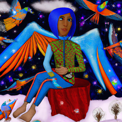 Nut, la déesse du ciel et son rôle dans la mythologie égyptienne : Son association avec le monde céleste et les étoiles.