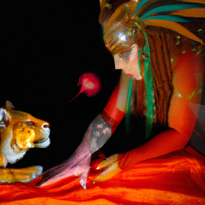 Sekhmet, la déesse lionne et son association avec la déesse de la guerre : Son rôle dans les batailles et la protection du royaume.